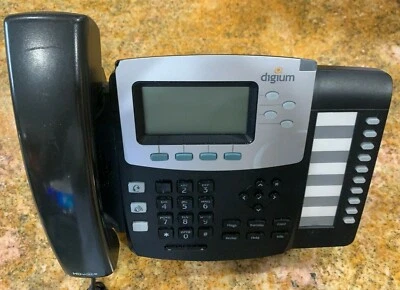 Digium SwitchVox D50 VOIP PoE Phone with Cord and Stand - Image 1 of 4