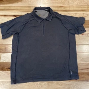 Eddie Bauer Men's Grey Freedry Active Short Sleeve 1/4 Quarter Zip Size XL - Picture 1 of 4