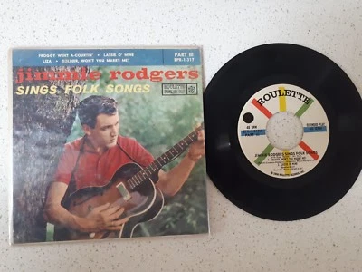 EP JIMMIE RODGERS   ---SINGS FOLK SONGS   ***USA*** - Image 1 of 2