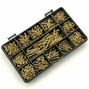 435 KIT TORNILLOS MADERA CABEZA CÚPULA REDONDA RANURADA LATÓN MACIZO 2g 3g 4g 6g - Imagen 1 de 2