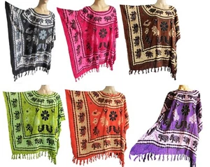 Túnica Kaftán De Elefante Mandala Para Playa Talla Única Grande Talla Plus - Bild 1 von 24