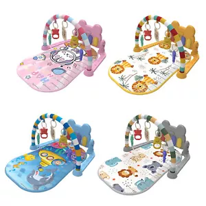 Baby Fitness Stand Music Toy Foot Qin Newborn Early Education Puzzle Toy - Picture 1 of 8