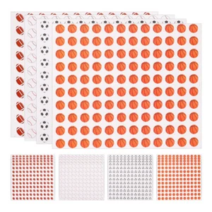 20 Sheets Mini-Ballaufkleber Ball-Themenaufkleber Sportabziehbilder - Bild 1 von 12