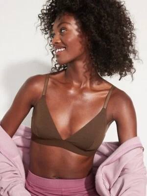 Old Navy Cotton- Blend Bralette Top Size XL- Dark Walnut- NWT - Image 1 of 2