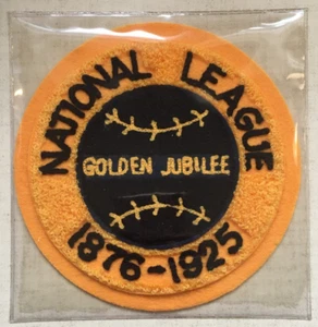 1925 NATIONAL LEAGUE 50TH YEAR OFFICIAL MLB MAJOR LEAGUE BASEBALL PATCH WILLABEE - Picture 1 of 6