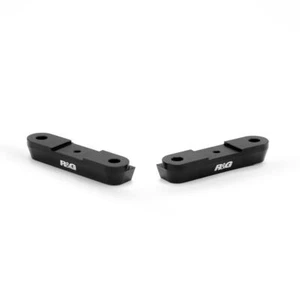 R&G Rear Foot Rest Blanking Plates Black (Pair) Aprilia Tuono V4 R (APRC) 11-14 - Picture 1 of 5