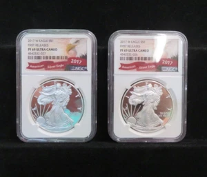 2017-W American Eagle .999 Silver $1 First Releases PROOF NGC PF69 Bald Eagle - Picture 1 of 2