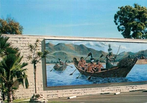 Postcard Lompoc, California - "Chumash Indian" Mural - Picture 1 of 2