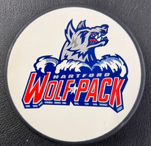 AHL Hartford Wolf Pack Licensed Collectible Hockey Puck VTG Souvenir Logo CLEAN! - Picture 1 of 2