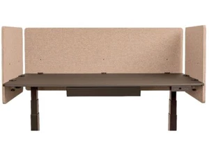 Luxor RECLAIM 3-Pack 5ft x 2ft Desk Privacy Panel Desert Sand RCLM3D6024DS - Picture 1 of 4