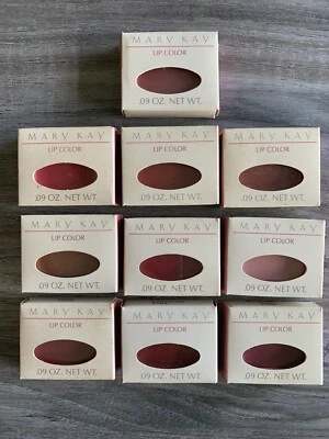 Mary Kay Lipstick Lip Color Refill Lot Of 10 Scarlett Rose Sunset Brick .09 Each - Image 1 of 4