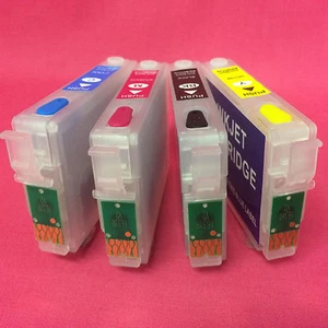 Set Empty Refillable Ink Cartridges For Epson WORKFORCE WF 2540WF WF2540 2540 WF - Picture 1 of 4