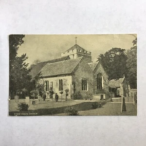 Stoke Poges Kirche Holidaysburg PA Friedhof Vintage Postkarte Veröffentlicht 1954 - Bild 1 von 4