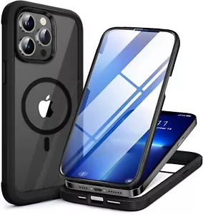 Magnetic Glass for iPhone 13 Pro Case,Compatible with MagSafe,Full-Body - Picture 1 of 6