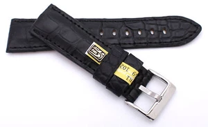22mm /20 Louisiana ALLIGATOR BAND GERMANY Krokodilband passt Panerai Schließe - Picture 1 of 3