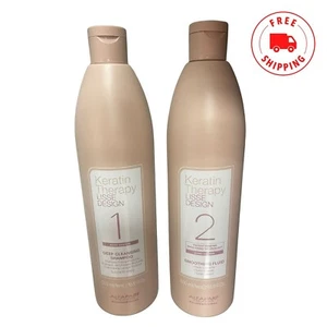 ALFAPARF MILANO LISSE DESIGN Deep Cleansing Shampoo & Smoothing Fluid Set 16.9OZ - Picture 1 of 3