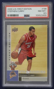 2009-10 Upper Deck First Edition #196 Stephen Curry RC PSA 8.5 NMMT+ - Picture 1 of 2