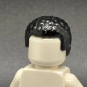 Lego New Black Minifigure Hair Male Boy Mini Afro Textured Flat Smooth Buzz Cut - Picture 1 of 3