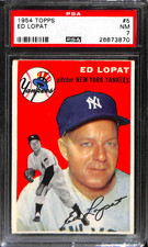 1954 TOPPS #5 ED LOPAT PSA 7 26873870