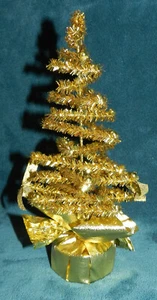 NIEDLICHE KLEINE GOLDENE LATETTE WEIHNACHTSBAUM!  - Bild 1 von 3