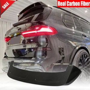 Fit For BMW X7 G07 2019-2023 Real Carbon Fiber Rear Roof Trunk Spoiler Wing Lip - Picture 1 of 12