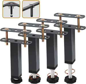 4 Pcs Adjustable Height Center Support Leg for Bed Frame, Bed Slat Support Le... - Picture 1 of 2