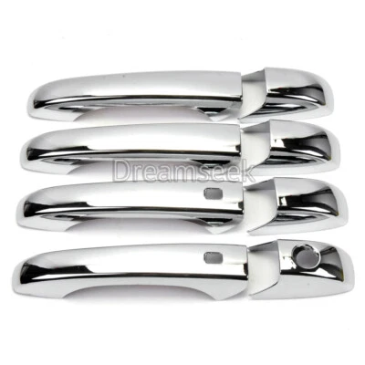 Крышка дверной ручки для Jeep Patriot 2007-2017 хромированная отделка с умной замочной скважиной - Изображение 1 из 4