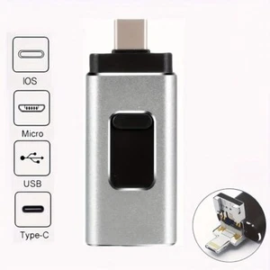 4-in-1 Phone Flash Drive Android External Memory for Phone/USB Drive/Laptop - Afbeelding 1 van 32