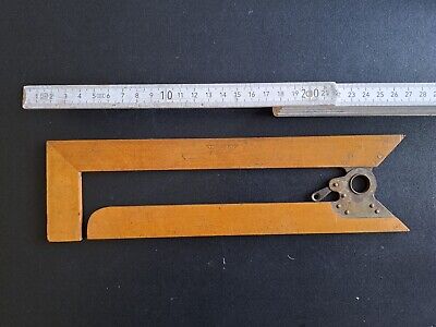 Antiker Klappbarer  Winkelmesser Holz • 5€