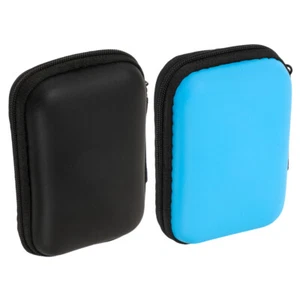 2 Pcs Carrying Bag Protection Case Travel Miss Portable Hard Drive Sleeve - Afbeelding 1 van 12