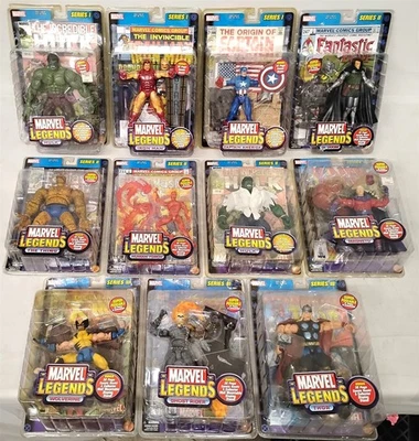 Marvel Legends Series I - III Lote de (11) Figuras de Ação Marvel ToyBiz Novo MOC - Imagem 1 de 4