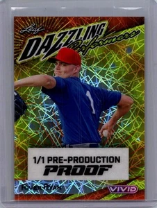 River Ryan 2024 Leaf Baseball 1/1 Pre Production Proof - Picture 1 of 1