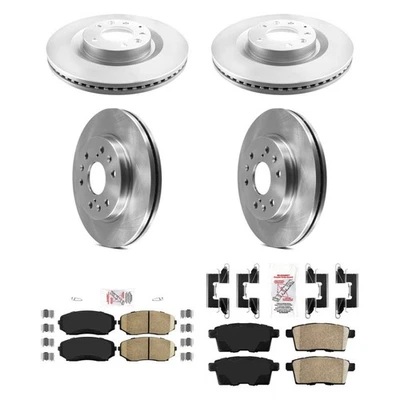 For Mazda CX-9 07-15 AmeriPRO Plain Front & Rear Brake Kit w Ceramic Pads - Image 1 of 4