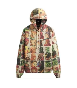Kith x Marvel vs. Capcom Fighter AOP Vintage Nelson Hoodie Sandrift Neu mit Etikett Größe L - Bild 1 von 4