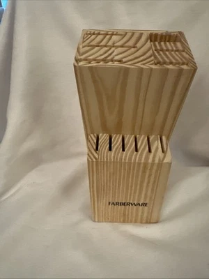 Juego de bloques de cuchillos de madera Farberware de 12 ranuras Foto 1 de 3