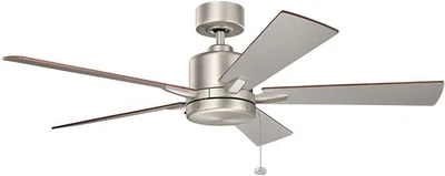 Kichler 330242NI, Bowen Brushed Nickel 52 Ceiling Fan, 52 inch - Image 1 of 2