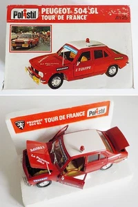POLISTIL POLITOYS 1/25 PEUGEOT 504 GL TOUR DE FRANCE NMIB 1977 - Picture 1 of 11