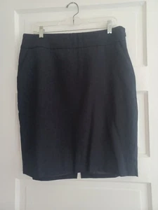 J. Crew Marine Wolle Anzug Rock 12 Bleistift gefüttert Karriere Büro minimalistisch Kapsel - Bild 1 von 8