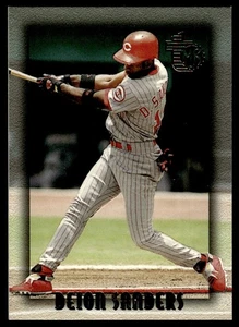 1995 Topps Embossed Deion Sanders Cincinnati Reds #12 - Picture 1 of 2