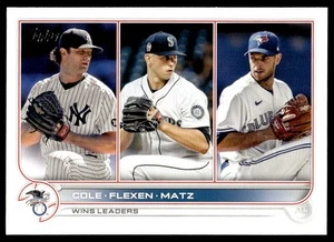 2022 Topps Gerritt Cole/ Chris Flexen/ Steven Matz New York Yankees/Toronto Blue - Picture 1 of 2