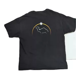 Vintage Camel Cigarettes Logo T Shirt Size XL (46-48) Black Heavyweight Hanes - Picture 1 of 21