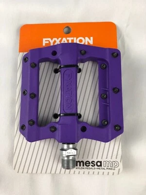 Pedales de plataforma Fyxation Mesa MP púrpura husillo de 9/16" Foto 1 de 2