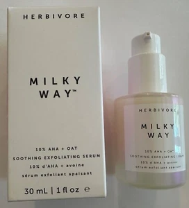 HERBIVORE Milky Way 10% AHA + Oat Soothing Exfoliating Serum 1oz/30mL NEW - Picture 1 of 6