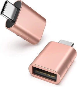 USB C to USB Adapter Male to USB 3.0 Female Adapter for iPhone 15 MacBook 2 Pack - Picture 1 of 5