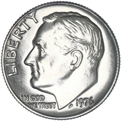 1976 (P) Roosevelt Dime Choice BU US Coin Cover