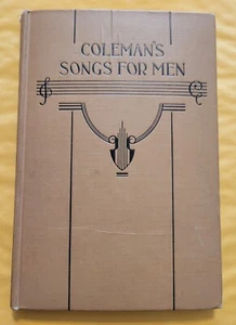 Vintage Gospel Song Book "Coleman's Songs for Men" 1932  - Picture 1 of 4