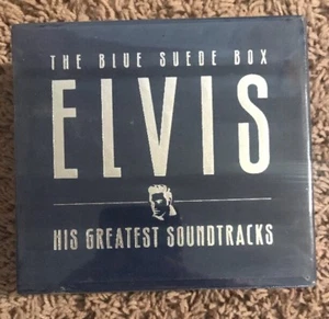 ELVIS PRESLEY - RARE - BLUE SUEDE BOX - CD - GREATEST SOUNTRACKS - 5 CDS - Picture 1 of 2