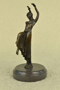 Gypsy Ballerina Marrone Colore Bronzo Statua Chiparus Figura Sculpture Casa Deal - Foto 1 di 6