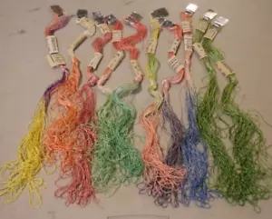 Varicor Bosa Nova Variegated Embroidery Thread yarn 10 Skeins 20 meters each vtg - Picture 1 of 7
