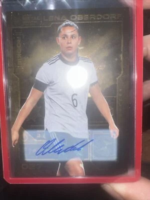 2023 Skybox Metal Universe Champions Copper Auto Lena Oberdorf Rookie /25 - Image 1 of 2